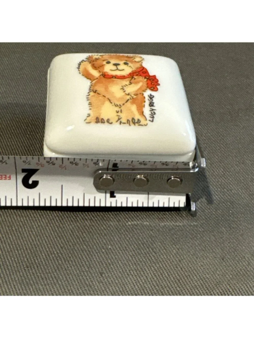 Lucy & Me Bear Ring / Trinket Box 1.5